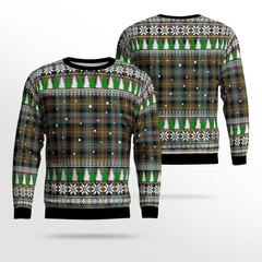 Clan Farquharson Weathered  Tartan Christmas Ugly Sweater JS83 Farquharson Weathered Tartan Tartan Ugly Sweater   