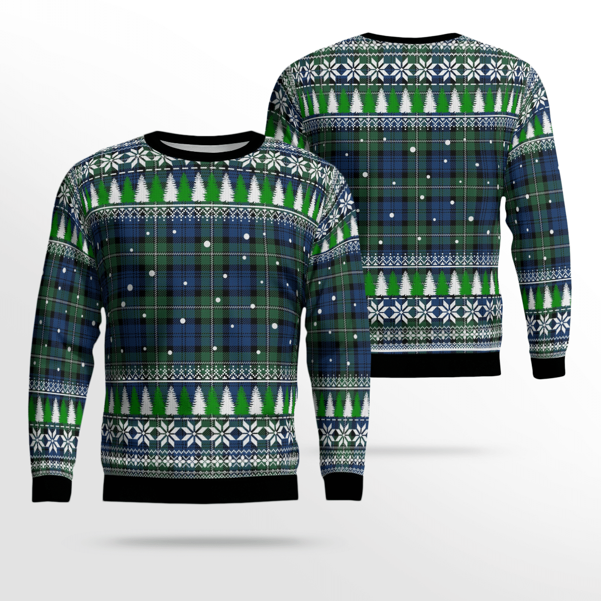 Clan Forbes Ancient Tartan Christmas Ugly Sweater NS96 Forbes Ancient Tartan Tartan Ugly Sweater   