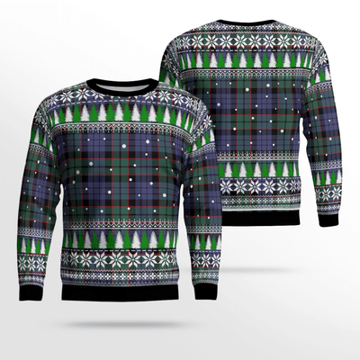 Clan Fletcher Modern Tartan Christmas Ugly Sweater HI13