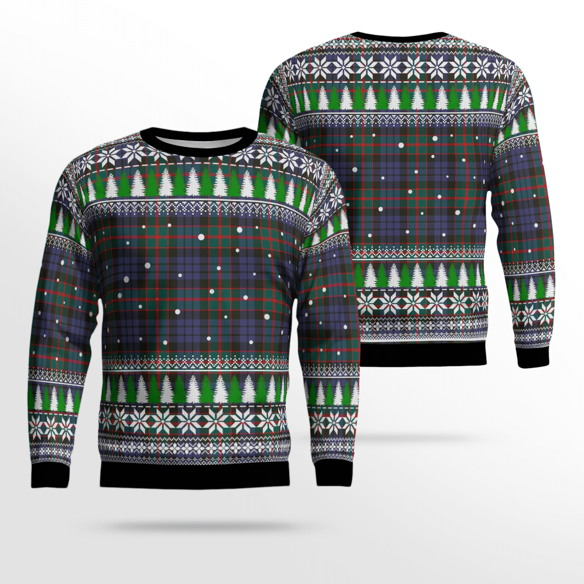 Clan Fletcher of Dunans Tartan Christmas Ugly Sweater JR34 Fletcher of Dunans Tartan Tartan Ugly Sweater   