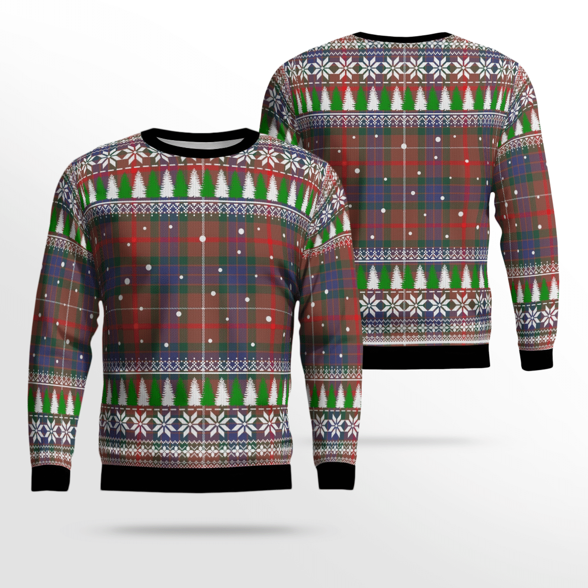 Clan Fraser Hunting Modern Tartan Christmas Ugly Sweater PX86 Fraser Hunting Modern Tartan Tartan Ugly Sweater   