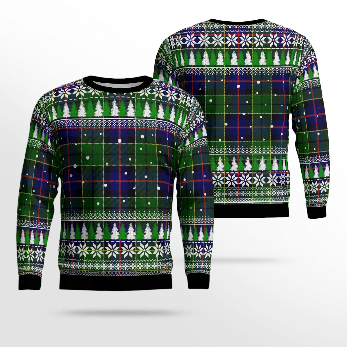 Clan Forsyth Modern Tartan Christmas Ugly Sweater AL84 Forsyth Modern Tartan Tartan Ugly Sweater   