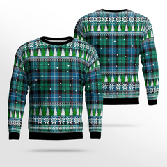 Clan Galbraith Ancient Tartan Christmas Ugly Sweater WP15 Galbraith Ancient Tartan Tartan Ugly Sweater   