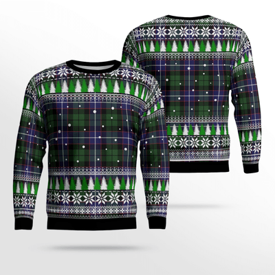 Clan Galbraith Modern Tartan Christmas Ugly Sweater EL89