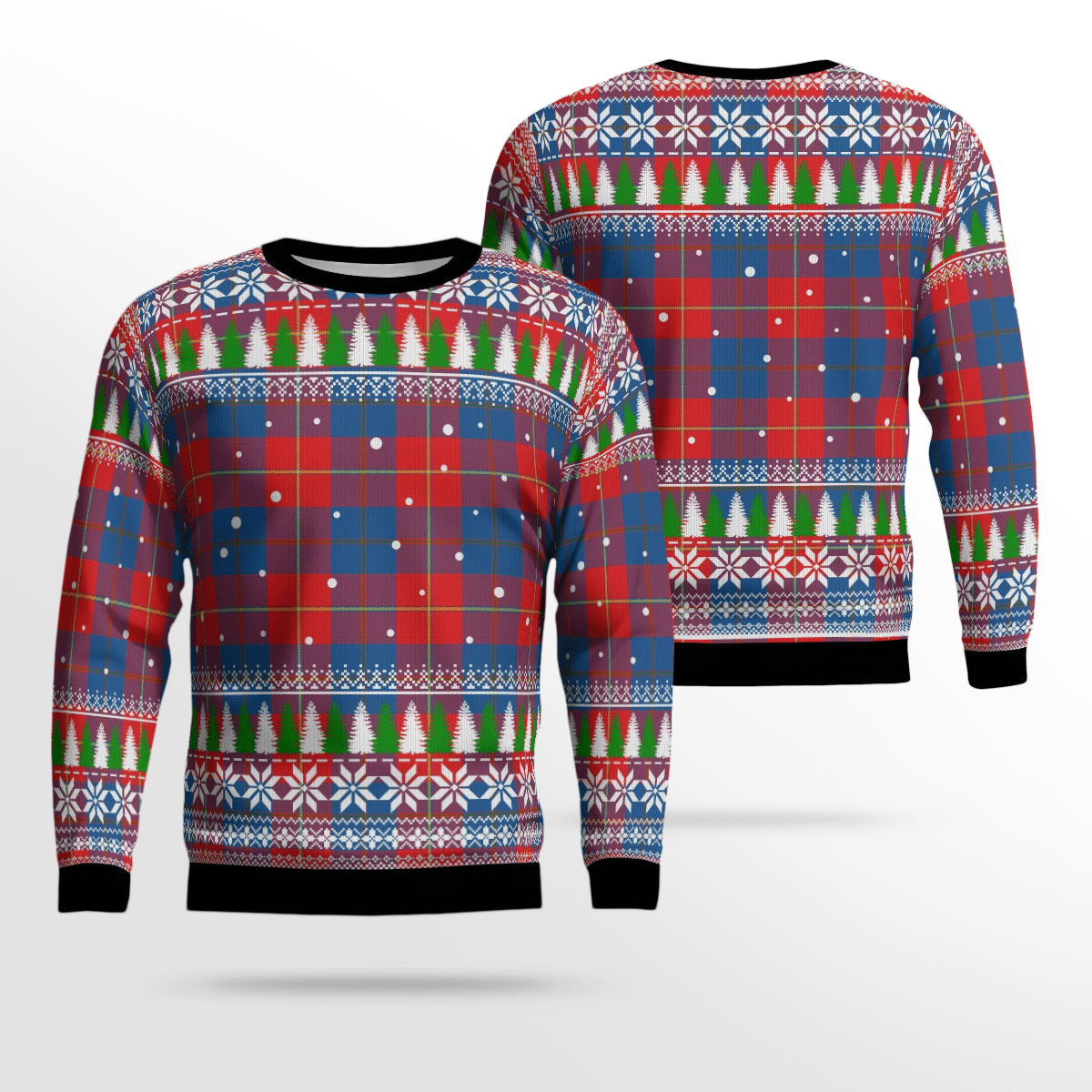 Clan Galloway Red Tartan Christmas Ugly Sweater UV99 Galloway Red Tartan Tartan Ugly Sweater   