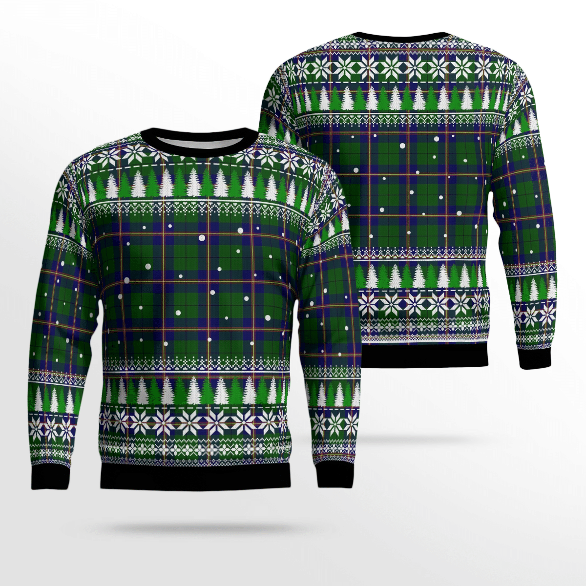 Clan Carmichael Modern Tartan Christmas Ugly Sweater TR82 Carmichael Modern Tartan Tartan Ugly Sweater   