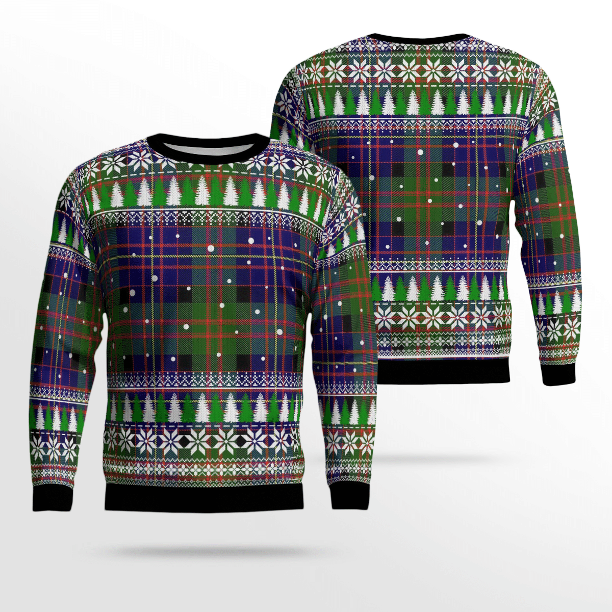 Clan Chalmer Tartan Christmas Ugly Sweater DK91 Chalmer Tartan Tartan Ugly Sweater   