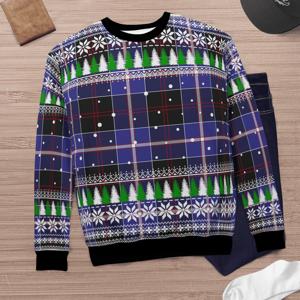 Clan Dunlop Modern Tartan Christmas Ugly Sweater ZH29 Dunlop Modern Tartan Tartan Ugly Sweater   