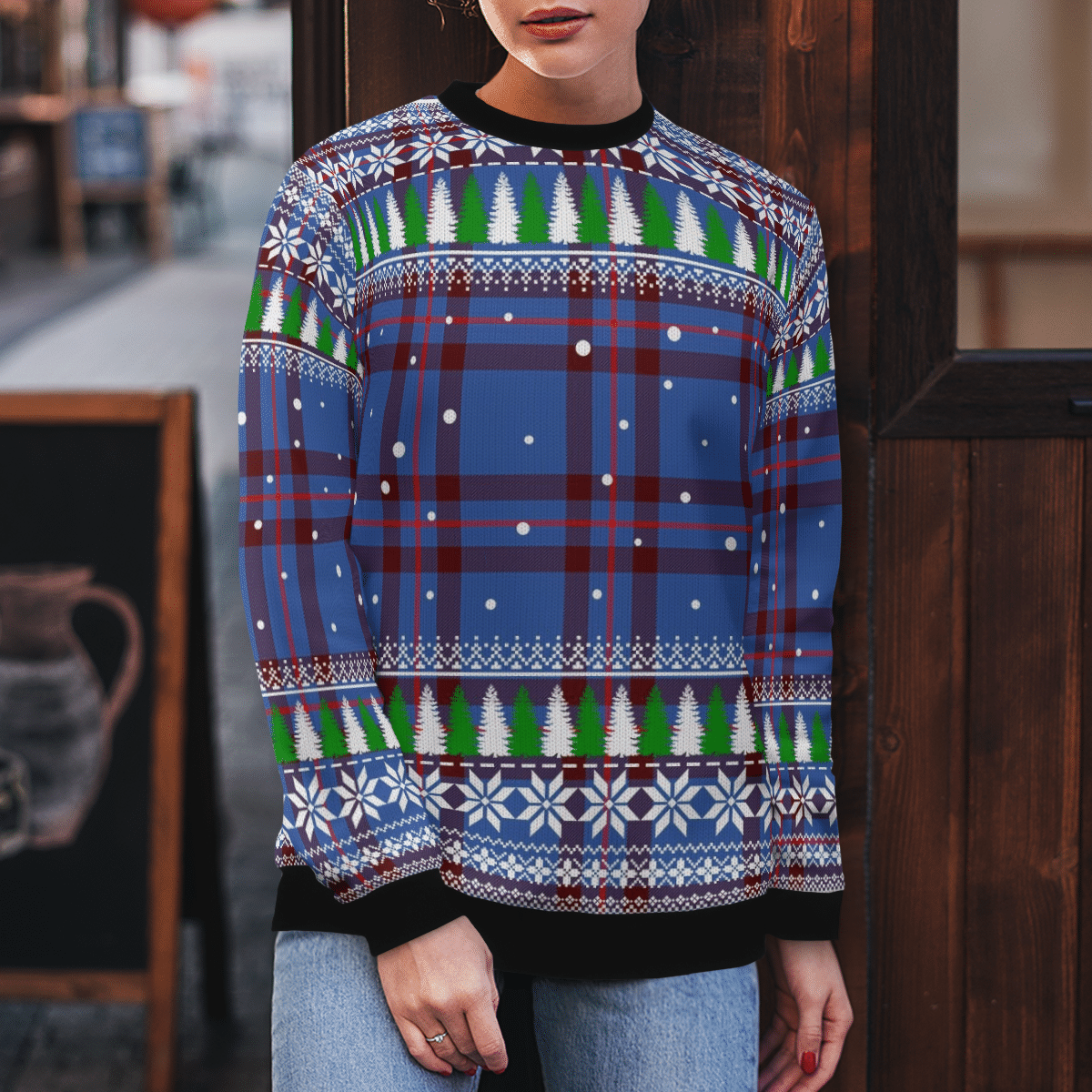 Clan Elliot Modern Tartan Christmas Ugly Sweater IF33 Elliot Modern Tartan Tartan Ugly Sweater   