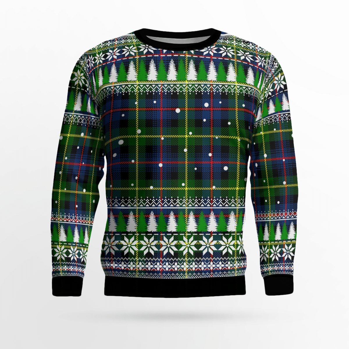 Clan Farquharson Modern Tartan Christmas Ugly Sweater RR67 Farquharson Modern Tartan Tartan Ugly Sweater   