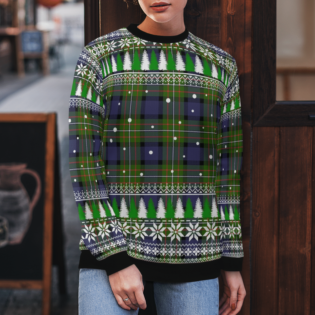 Clan Fergusson Modern Tartan Christmas Ugly Sweater DZ91 Fergusson Modern Tartan Tartan Ugly Sweater   