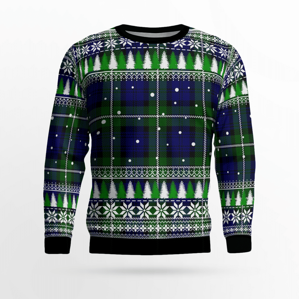 Clan Forbes Modern Tartan Christmas Ugly Sweater AI79 Forbes Modern Tartan Tartan Ugly Sweater   