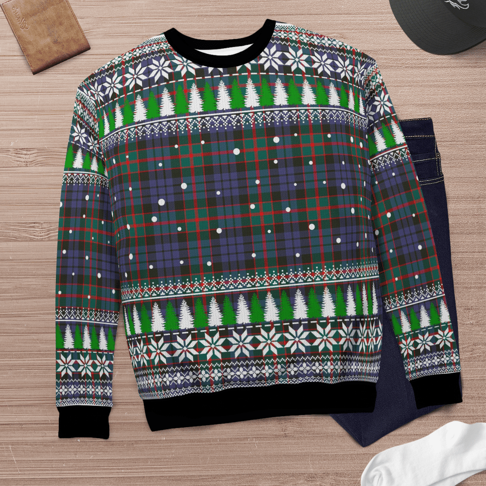 Clan Fletcher of Dunans Tartan Christmas Ugly Sweater JR34 Fletcher of Dunans Tartan Tartan Ugly Sweater   