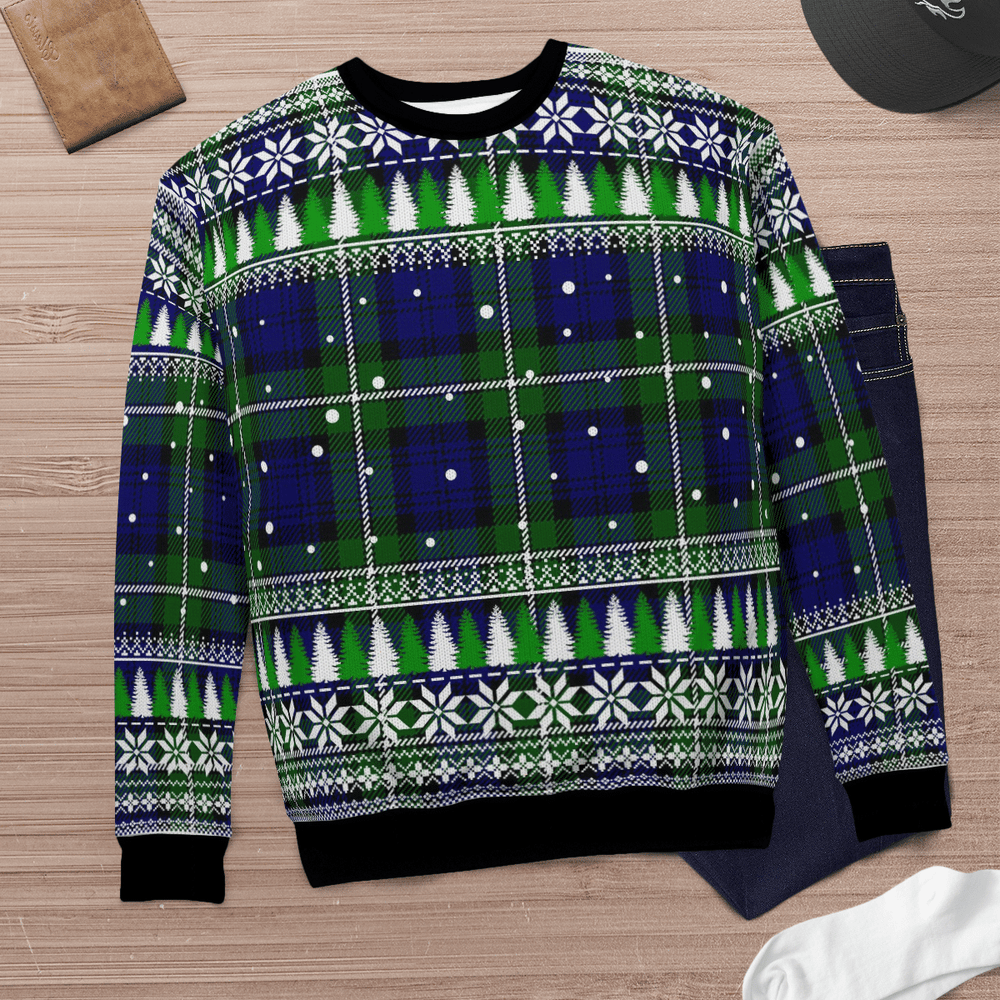 Clan Forbes Modern Tartan Christmas Ugly Sweater AI79 Forbes Modern Tartan Tartan Ugly Sweater   