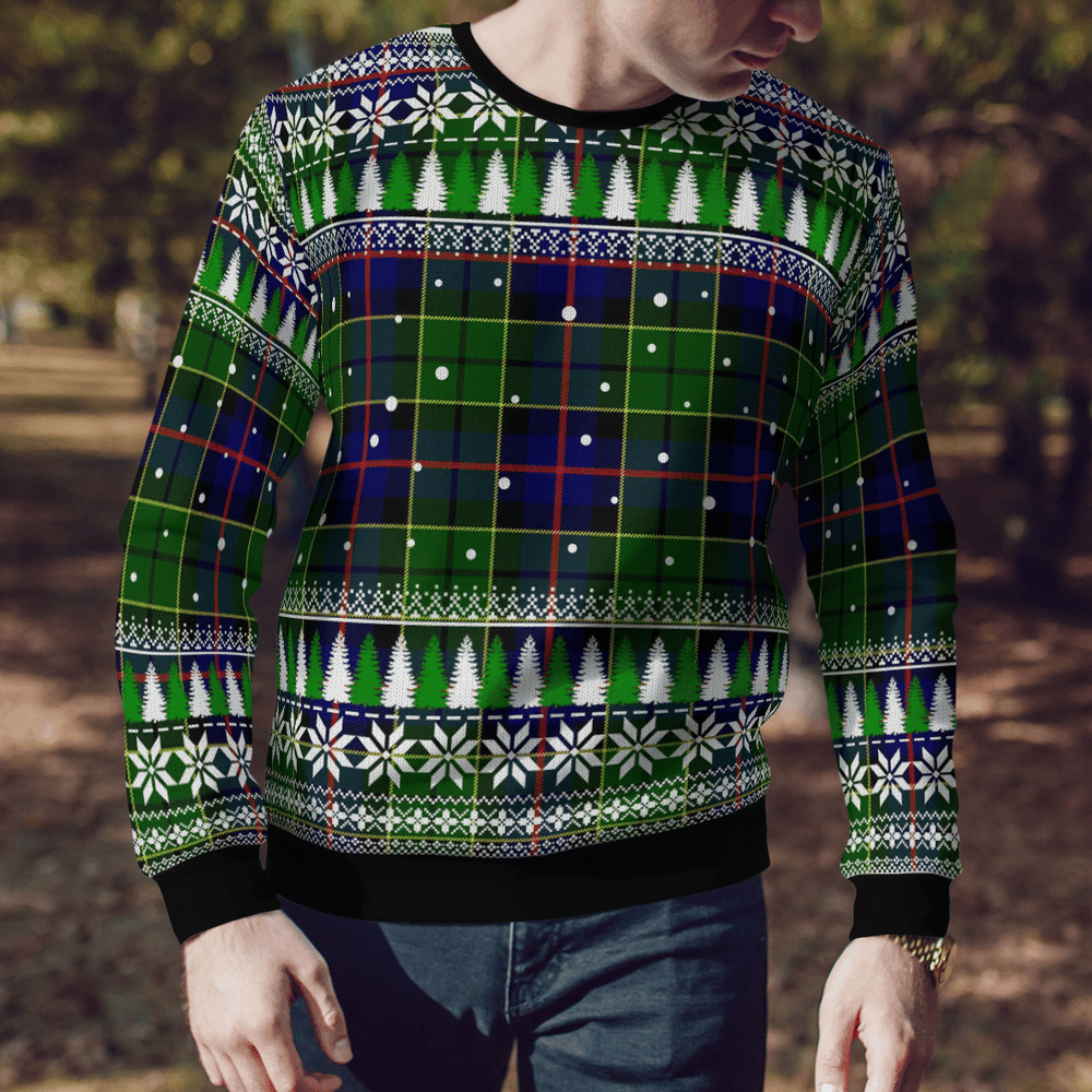 Clan Forsyth Modern Tartan Christmas Ugly Sweater AL84 Forsyth Modern Tartan Tartan Ugly Sweater   