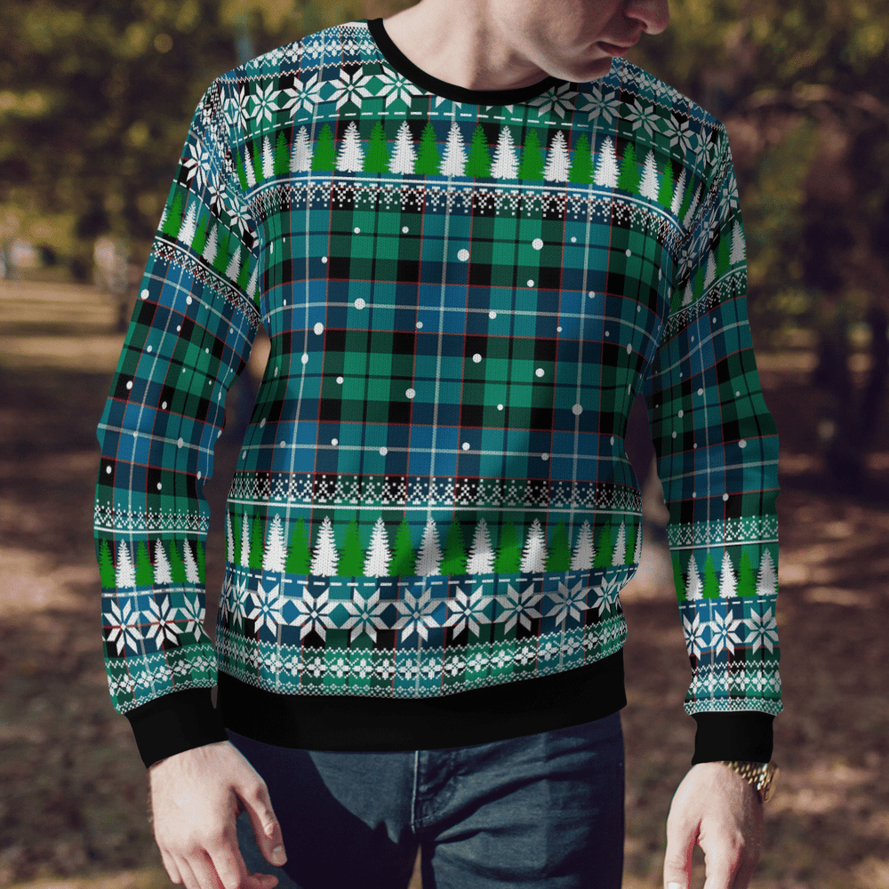 Clan Galbraith Ancient Tartan Christmas Ugly Sweater WP15 Galbraith Ancient Tartan Tartan Ugly Sweater   