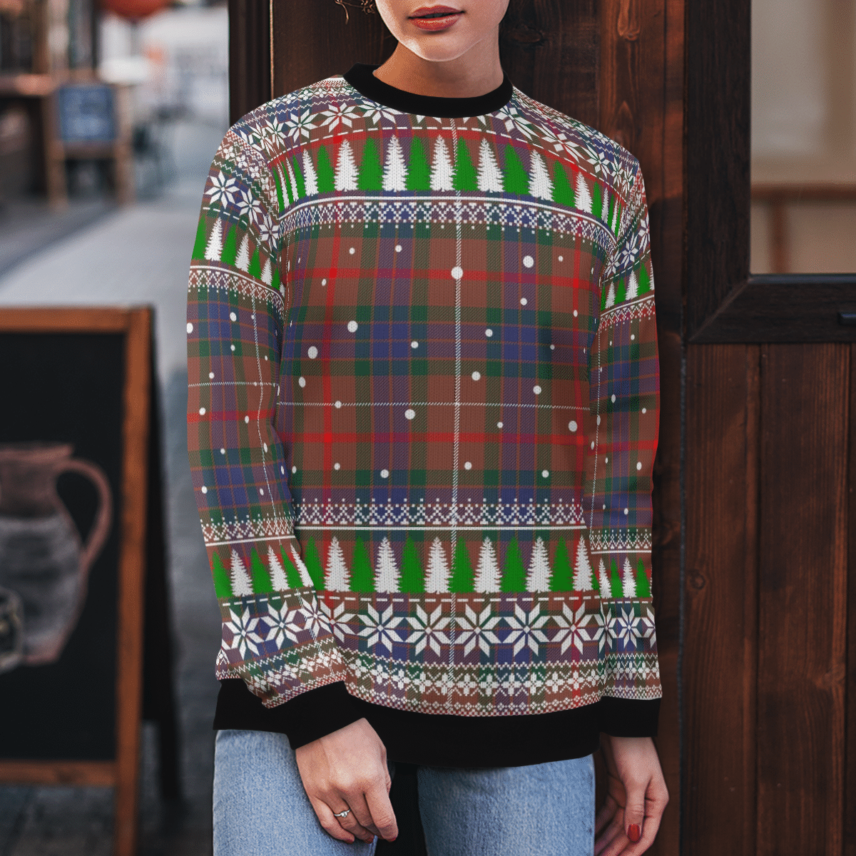 Clan Fraser Hunting Modern Tartan Christmas Ugly Sweater PX86 Fraser Hunting Modern Tartan Tartan Ugly Sweater   