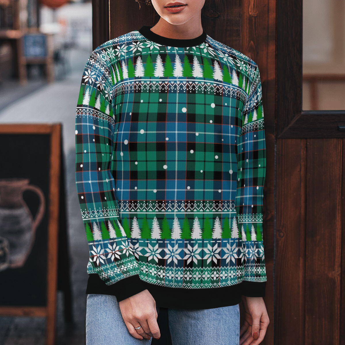 Clan Galbraith Ancient Tartan Christmas Ugly Sweater WP15 Galbraith Ancient Tartan Tartan Ugly Sweater   