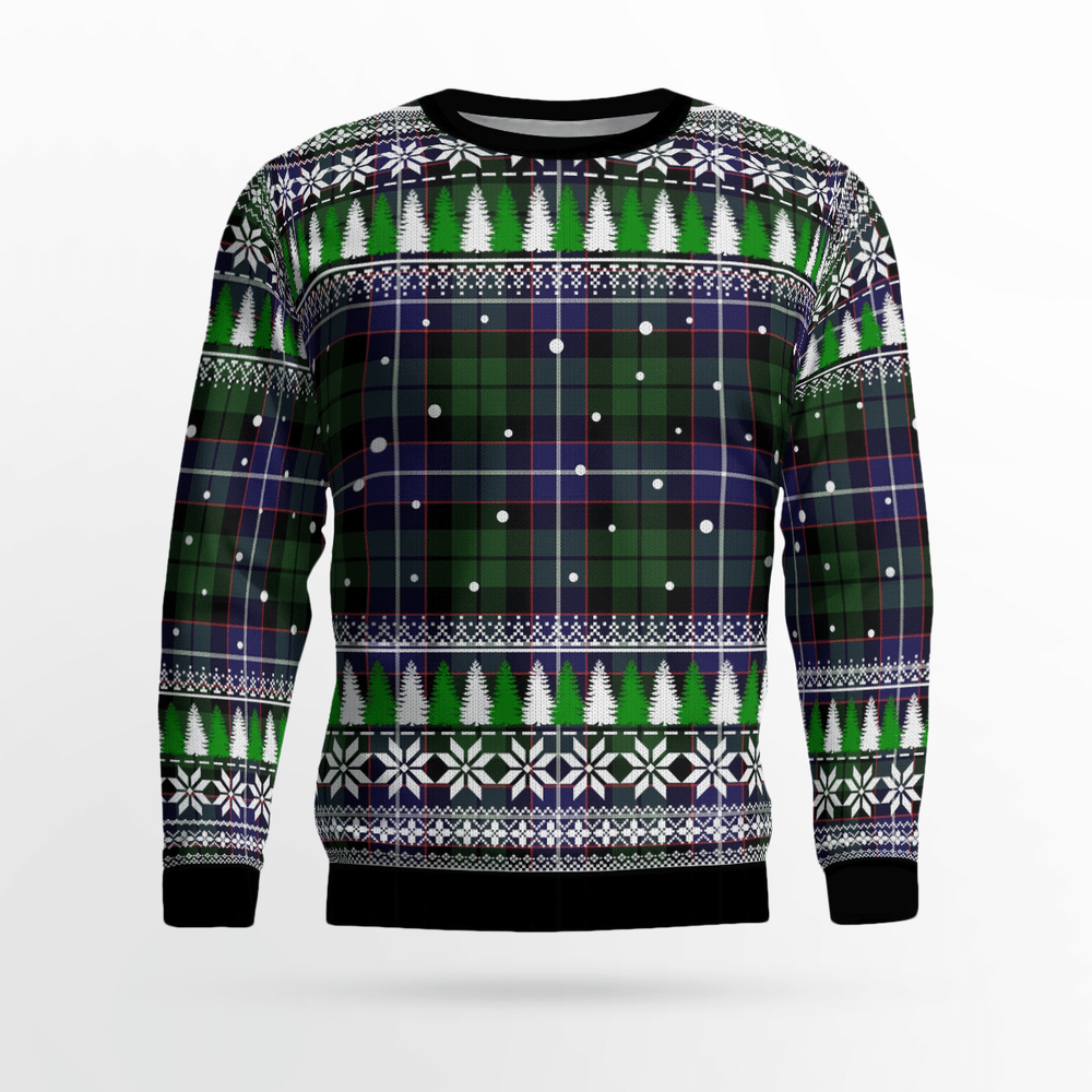 Clan Galbraith Modern Tartan Christmas Ugly Sweater EL89 Galbraith Modern Tartan Tartan Ugly Sweater   