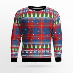 Clan Galloway Red Tartan Christmas Ugly Sweater UV99 Galloway Red Tartan Tartan Ugly Sweater   