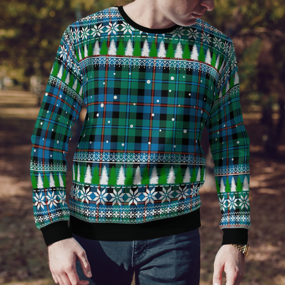 Clan Campbell of Cawdor Ancient Tartan Christmas Ugly Sweater VB73 Campbell of Cawdor Ancient Tartan Tartan Ugly Sweater   