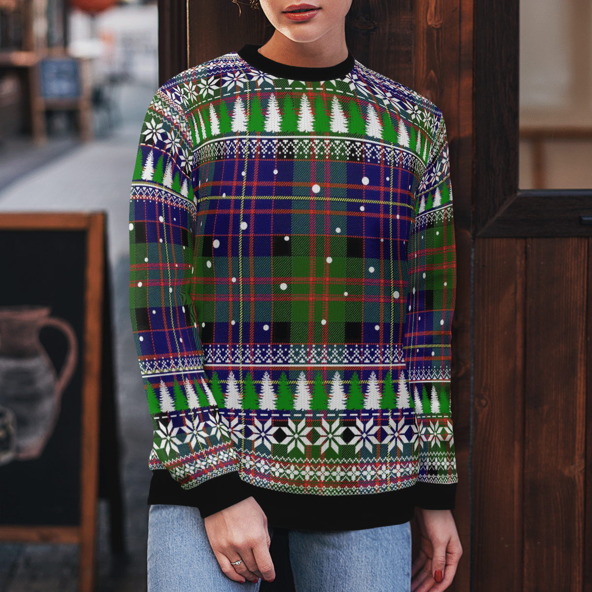 Clan Chalmer Tartan Christmas Ugly Sweater DK91 Chalmer Tartan Tartan Ugly Sweater   