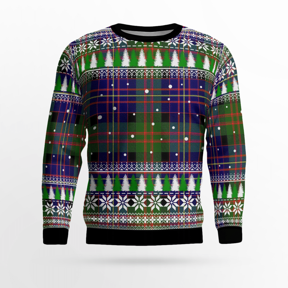 Clan Chalmer Tartan Christmas Ugly Sweater DK91 Chalmer Tartan Tartan Ugly Sweater   