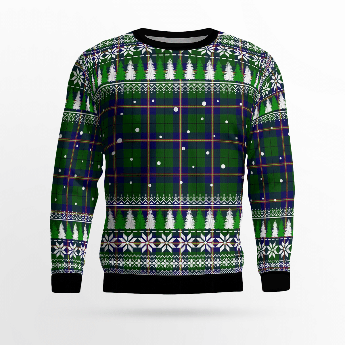 Clan Carmichael Modern Tartan Christmas Ugly Sweater TR82 Carmichael Modern Tartan Tartan Ugly Sweater   