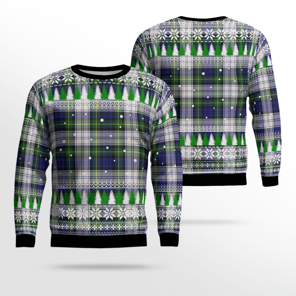 Clan Gordon Dress Modern Tartan Christmas Ugly Sweater FW34 Gordon Dress Modern Tartan Tartan Ugly Sweater   