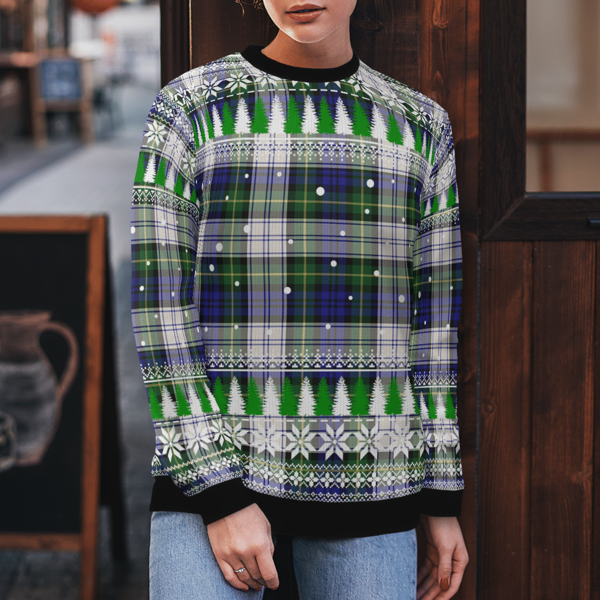 Clan Gordon Dress Modern Tartan Christmas Ugly Sweater FW34 Gordon Dress Modern Tartan Tartan Ugly Sweater   