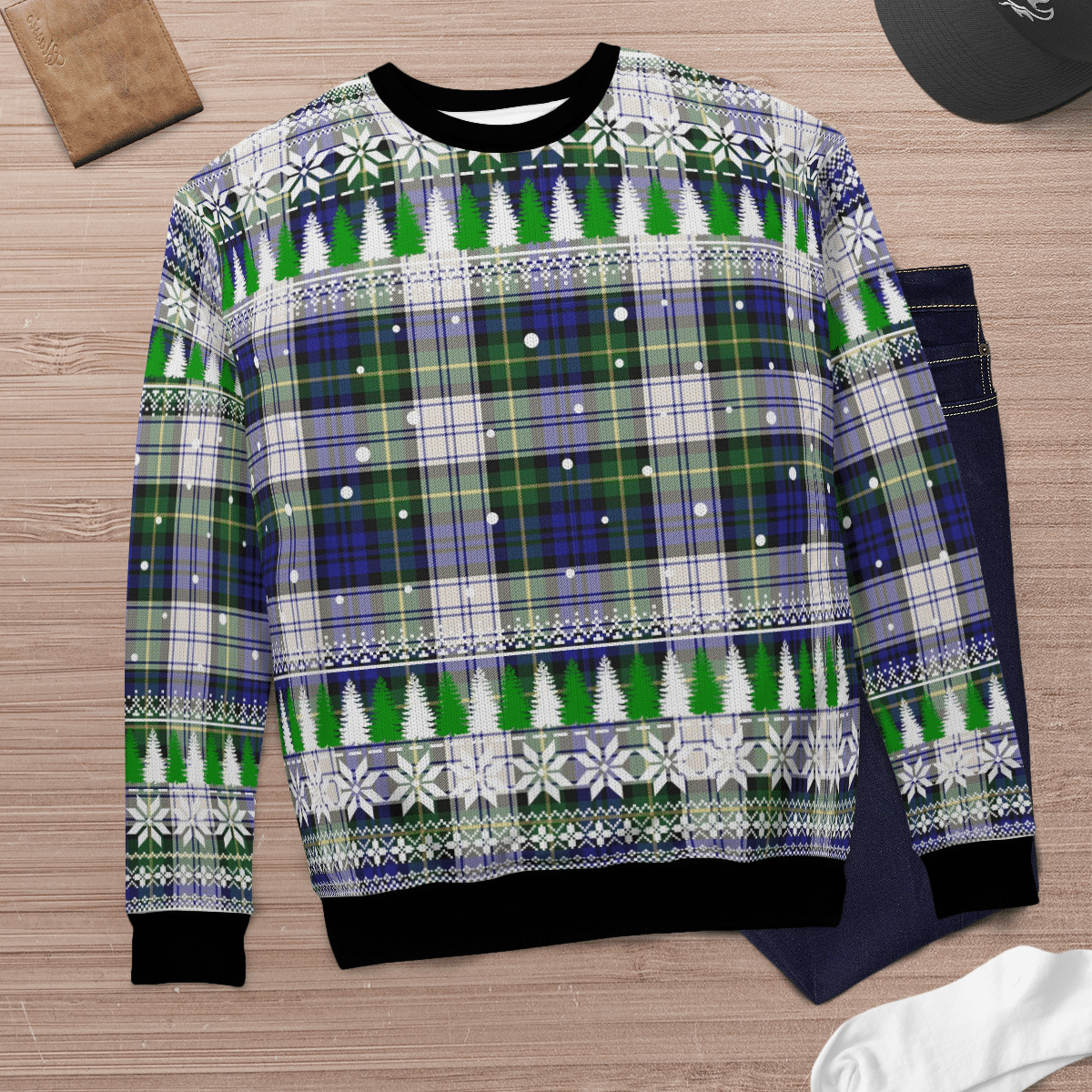 Clan Gordon Dress Modern Tartan Christmas Ugly Sweater FW34 Gordon Dress Modern Tartan Tartan Ugly Sweater   