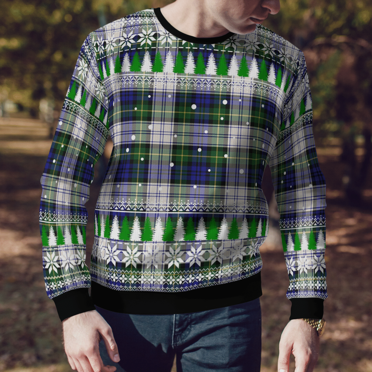 Clan Gordon Dress Modern Tartan Christmas Ugly Sweater FW34 Gordon Dress Modern Tartan Tartan Ugly Sweater   