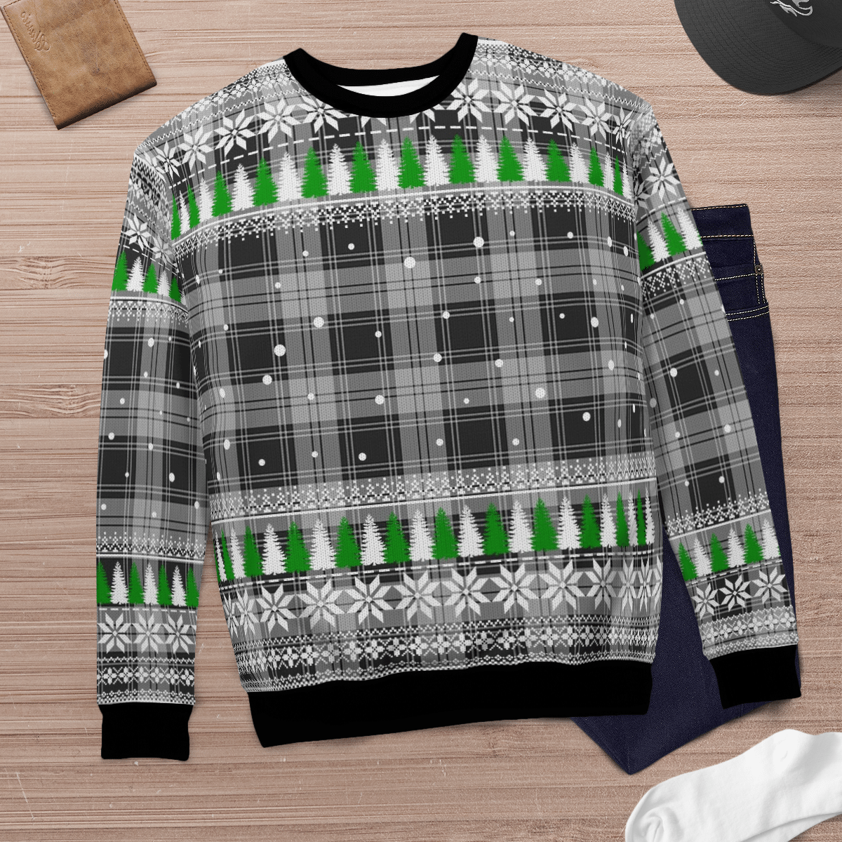 Clan Glen Tartan Christmas Ugly Sweater YJ42 Glen Tartan Tartan Ugly Sweater   
