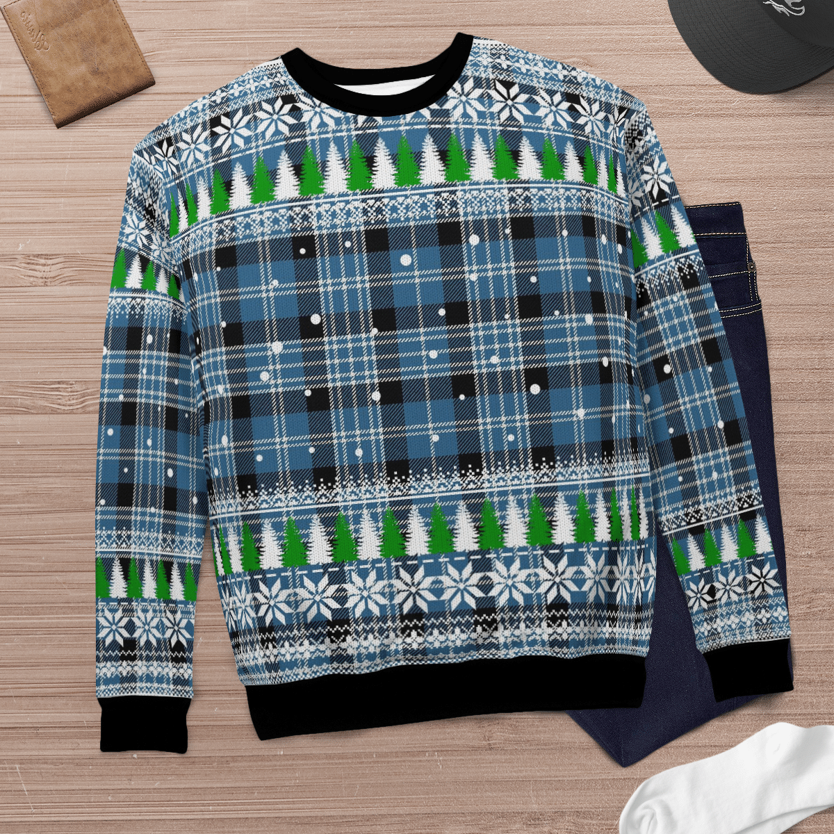 Clan Clark Ancient Tartan Christmas Ugly Sweater QY94 Clark Ancient Tartan Tartan Ugly Sweater   