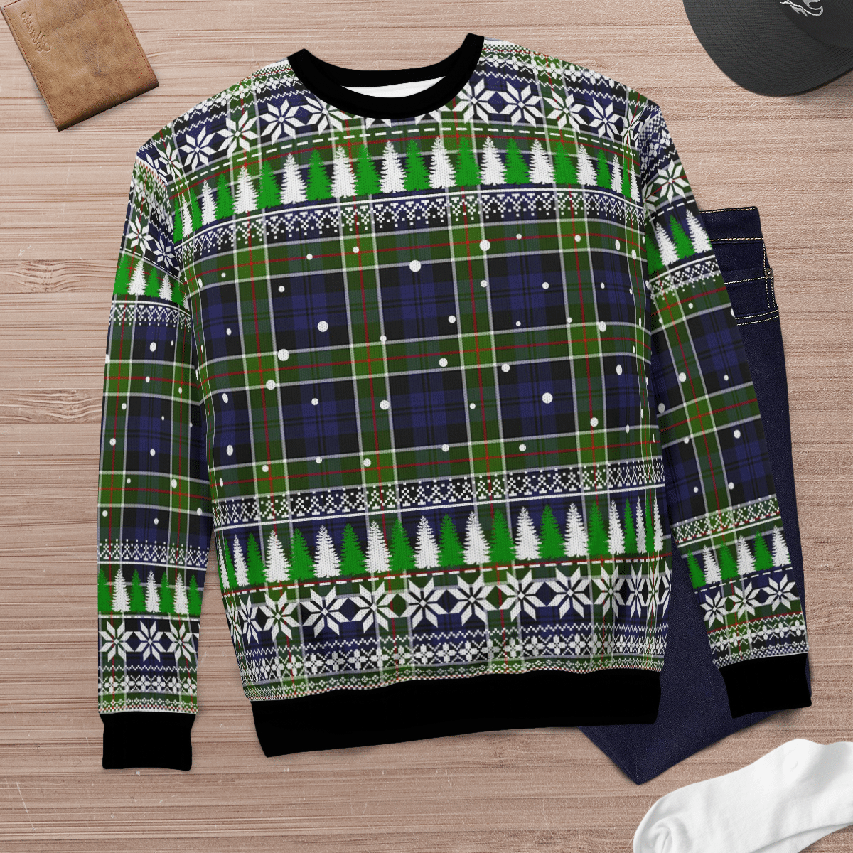 Clan Colquhoun Tartan Christmas Ugly Sweater BC27 Colquhoun Tartan Tartan Ugly Sweater   