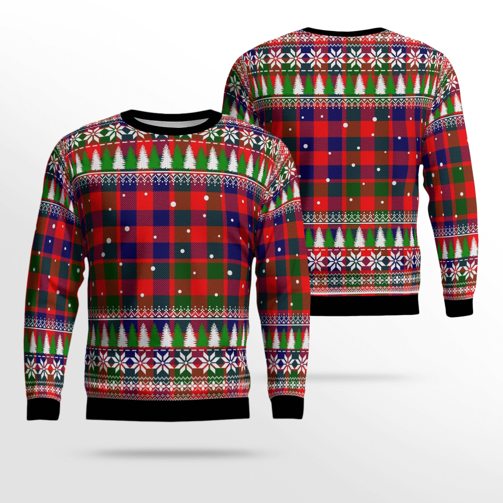 Clan Gow Modern Tartan Christmas Ugly Sweater IW89 Gow Modern Tartan Tartan Ugly Sweater   