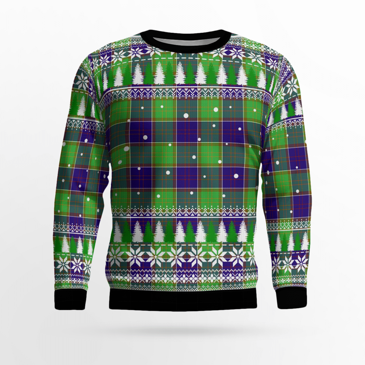 Clan Colville Tartan Christmas Ugly Sweater OX66 Colville Tartan Tartan Ugly Sweater   