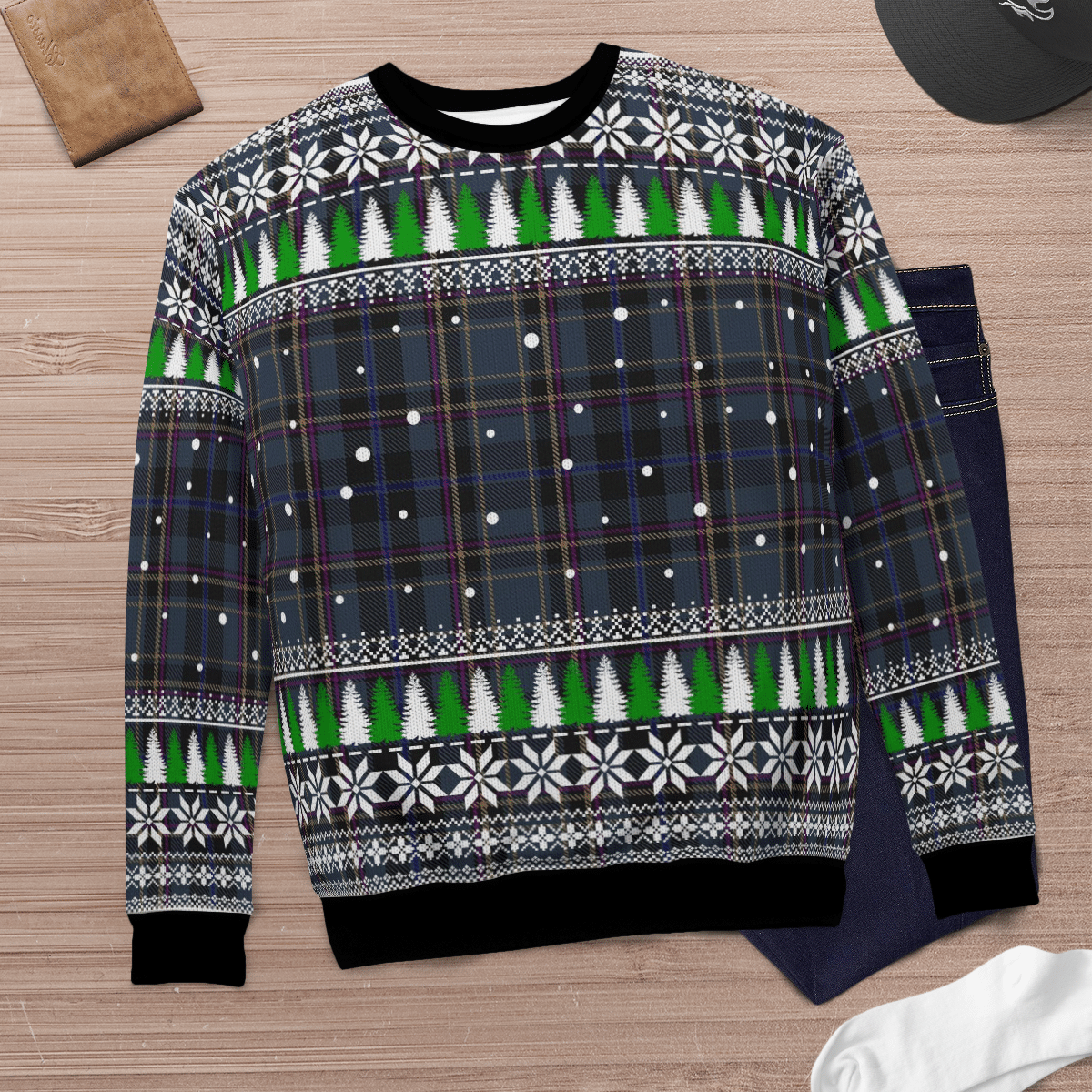 Clan Conway Tartan Christmas Ugly Sweater CL17 Conway Tartan Tartan Ugly Sweater   
