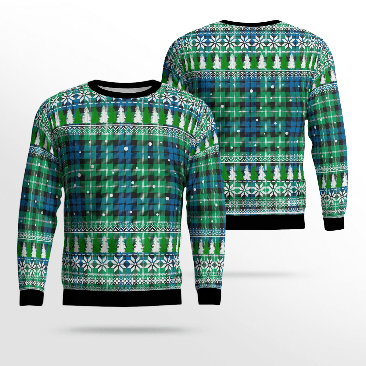 Clan Graham of Montrose Ancient Tartan Christmas Ugly Sweater BJ60 Graham of Montrose Ancient Tartan Tartan Ugly Sweater   