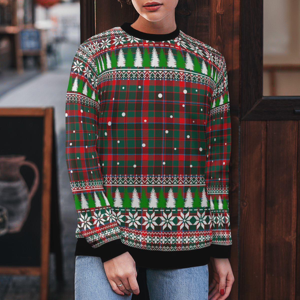 Clan Cumming Hunting Modern Tartan Christmas Ugly Sweater JV57 Cumming Hunting Modern Tartan Tartan Ugly Sweater   
