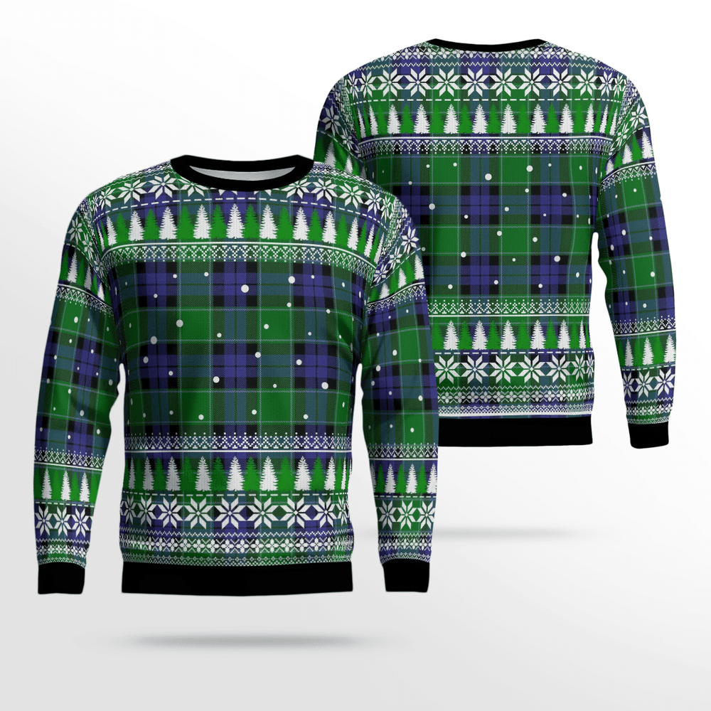 Clan Graham of Menteith Modern Tartan Christmas Ugly Sweater JD66 Graham of Menteith Modern Tartan Tartan Ugly Sweater   