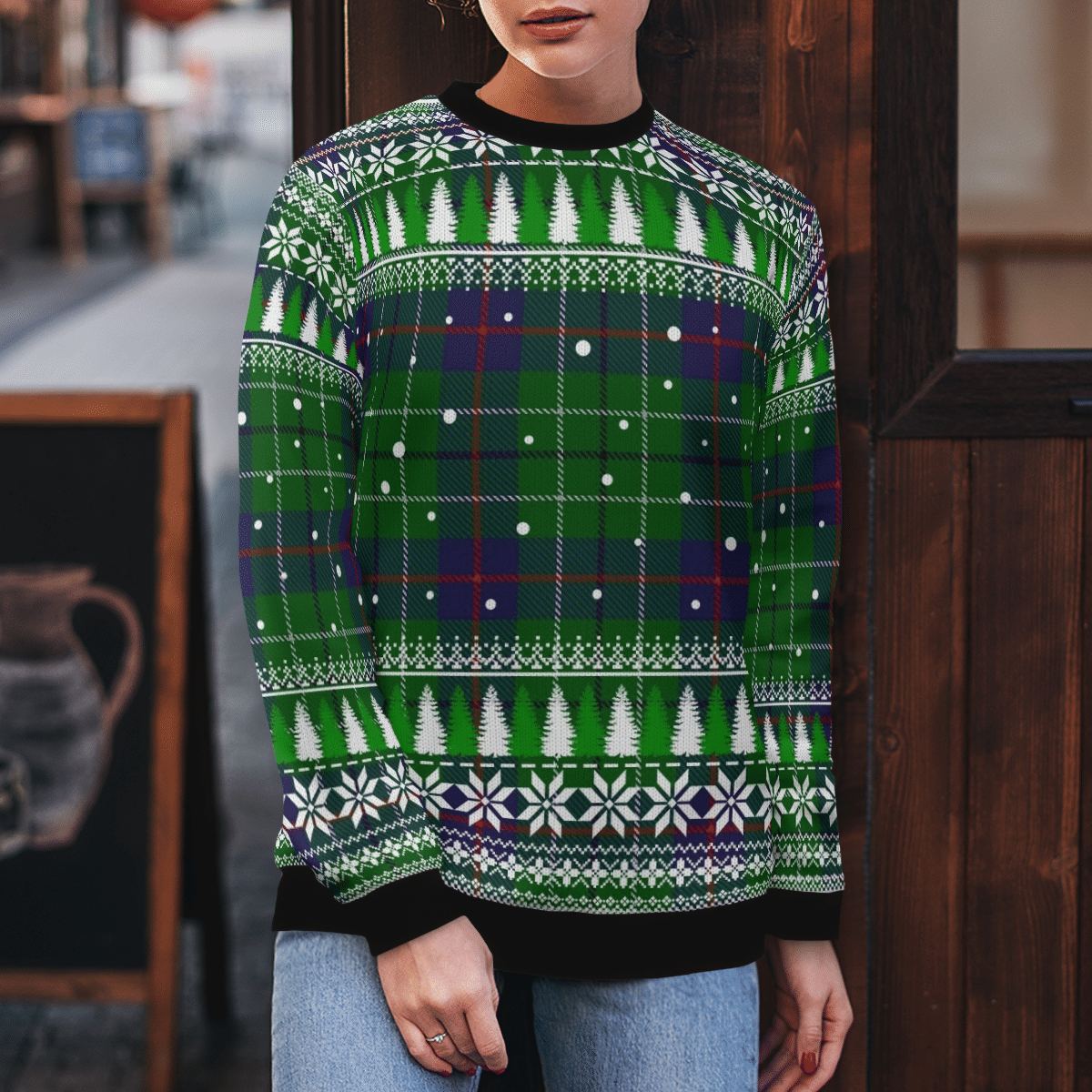 Clan Duncan Modern Tartan Christmas Ugly Sweater HK46 Duncan Modern Tartan Tartan Ugly Sweater   