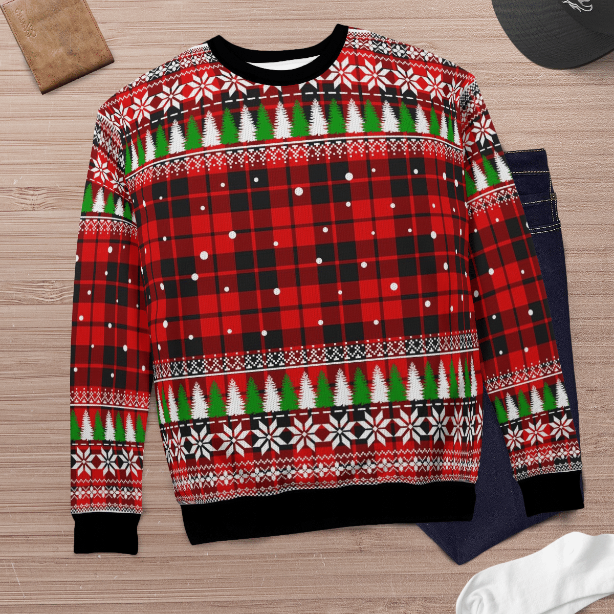 Clan Ettrick District Tartan Christmas Ugly Sweater SC79 Ettrick District Tartan Tartan Ugly Sweater   