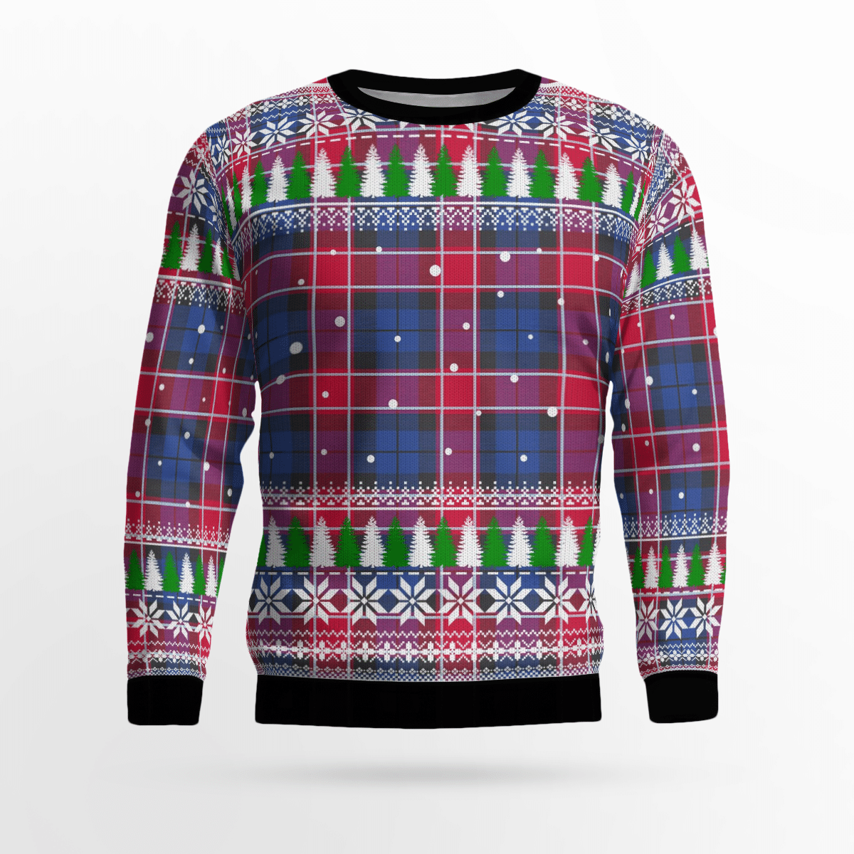 Clan Graham of Menteith Red Tartan Christmas Ugly Sweater WE74 Graham of Menteith Red Tartan Tartan Ugly Sweater   