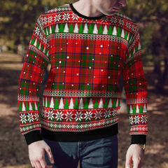 Clan Grant Modern Tartan Christmas Ugly Sweater ET72 Grant Modern Tartan Tartan Ugly Sweater   