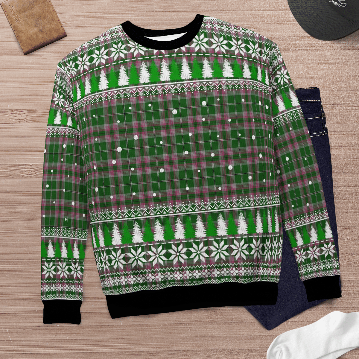 Clan Gray Hunting Tartan Christmas Ugly Sweater QI29 Gray Hunting Tartan Tartan Ugly Sweater   