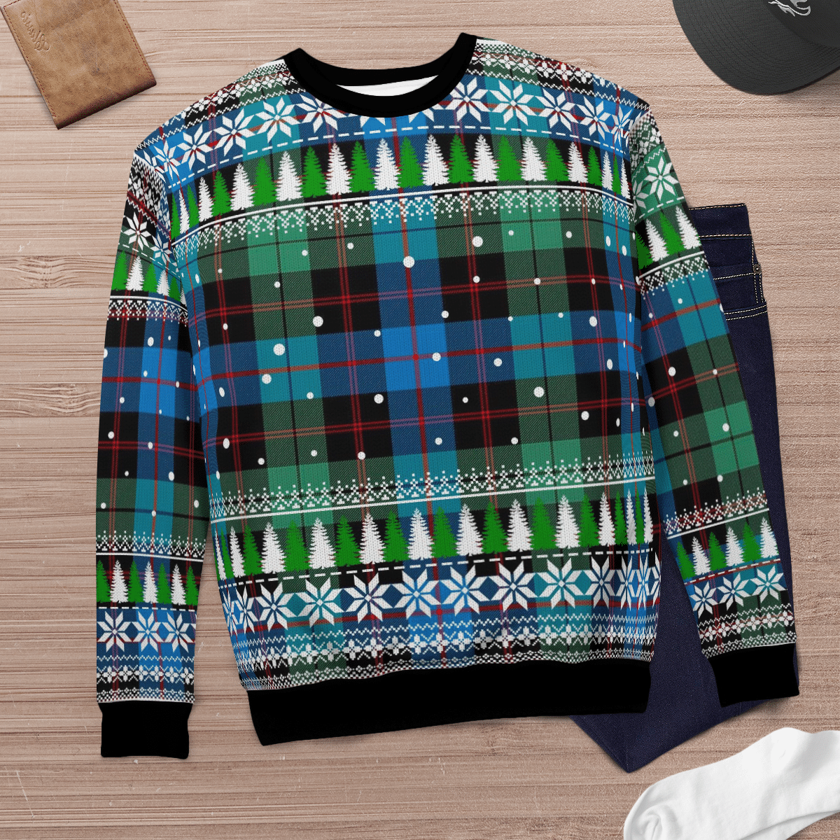 Clan Guthrie Ancient Tartan Christmas Ugly Sweater TP67 Guthrie Ancient Tartan Tartan Ugly Sweater   