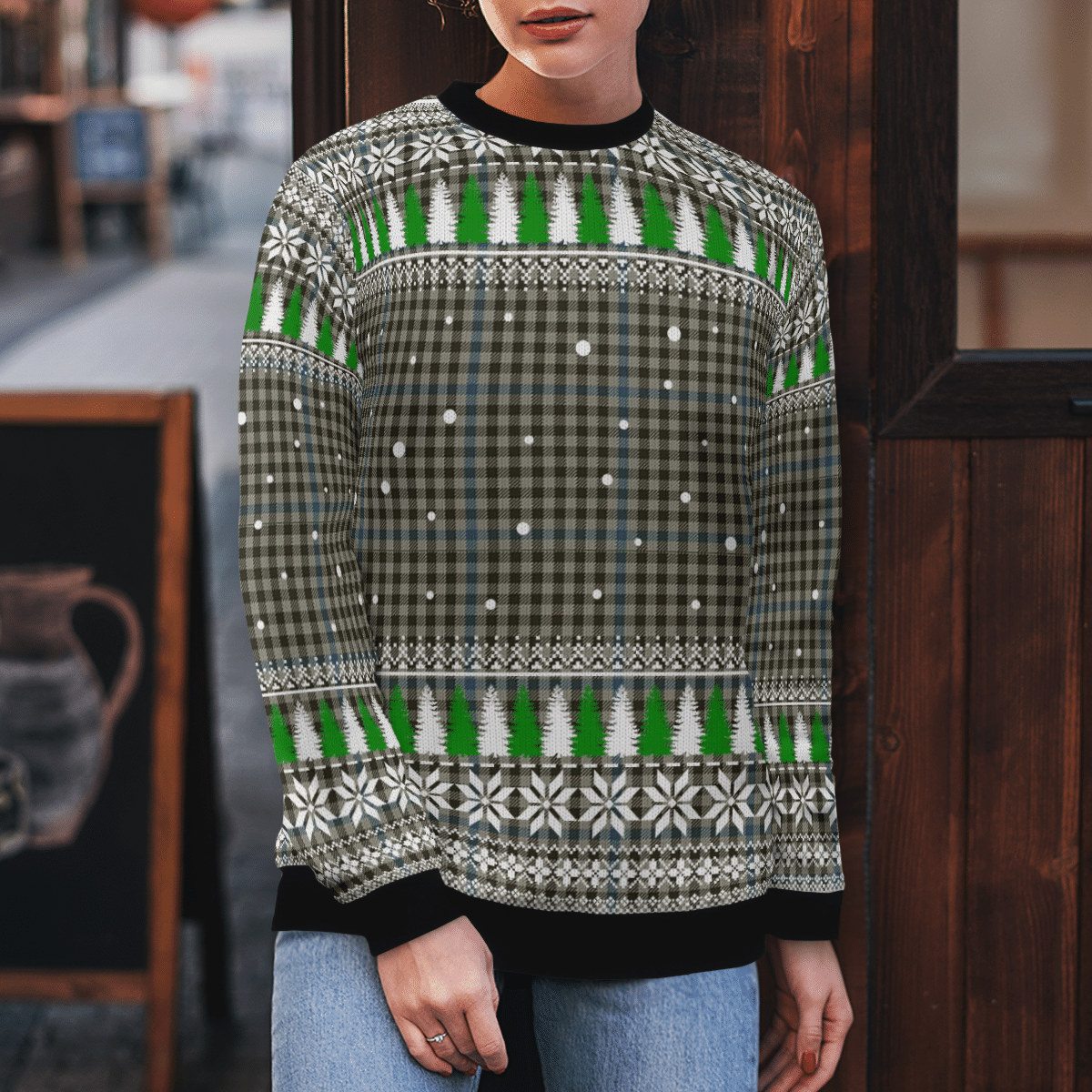 Clan Haig Check Tartan Christmas Ugly Sweater ES55 Haig Check Tartan Tartan Ugly Sweater   