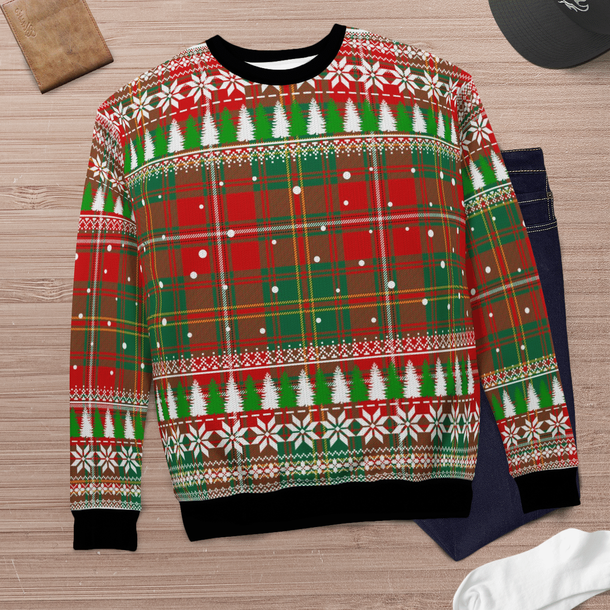 Clan Hay Ancient Tartan Christmas Ugly Sweater ZD79 Hay Ancient Tartan Tartan Ugly Sweater   
