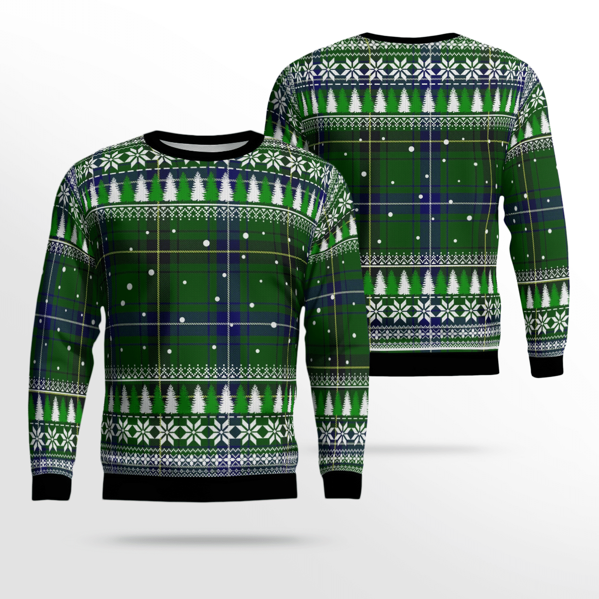Clan Henderson Modern Tartan Christmas Ugly Sweater HU54 Henderson Modern Tartan Tartan Ugly Sweater   